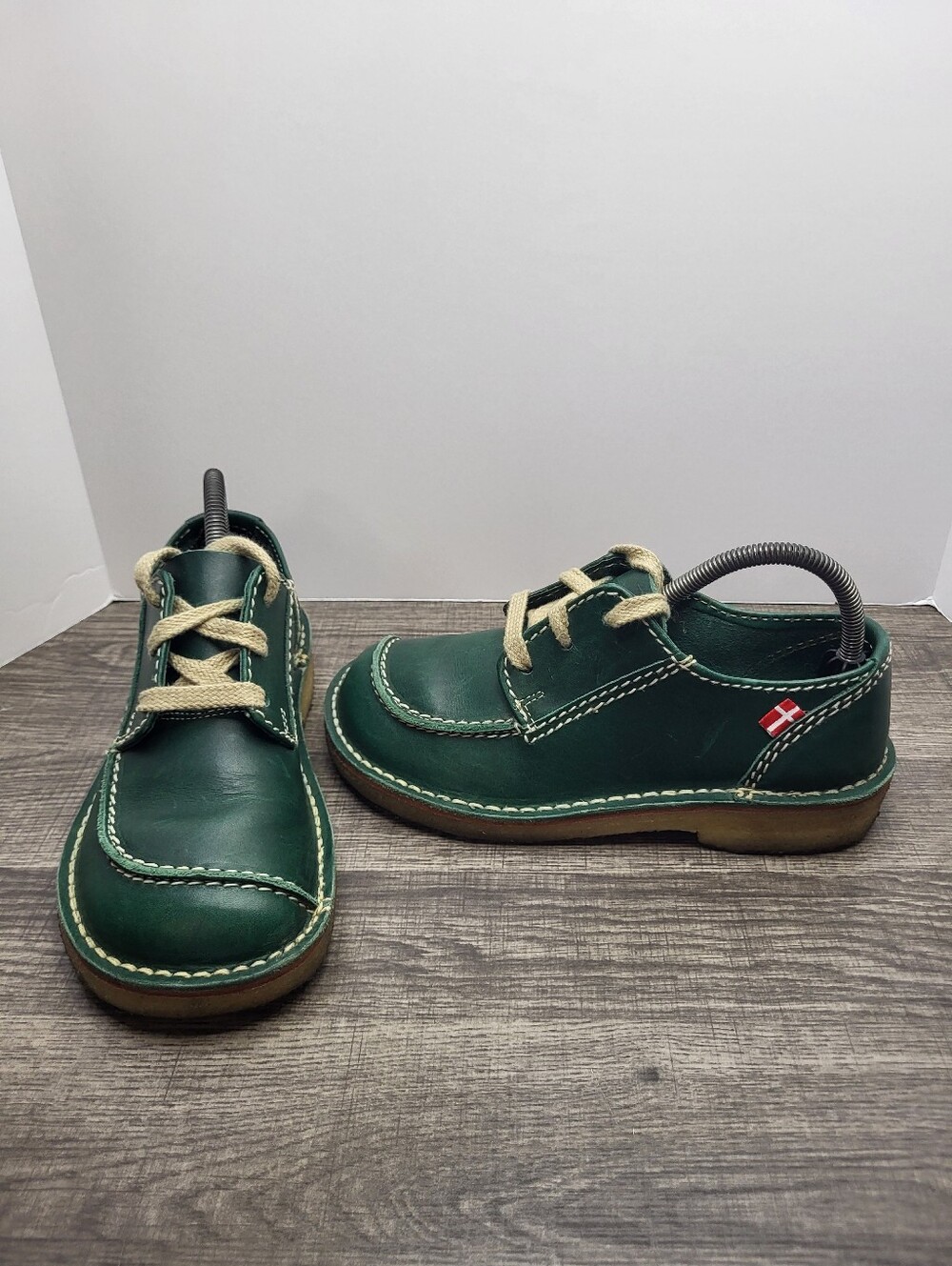 Duckfeet Fyn Derby Shoes Leather Womens EU 39 US 8.5/9 Forest Green Handcrafted